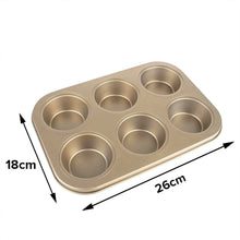 Carbon steel cupcake mould showing Pixel Play sections