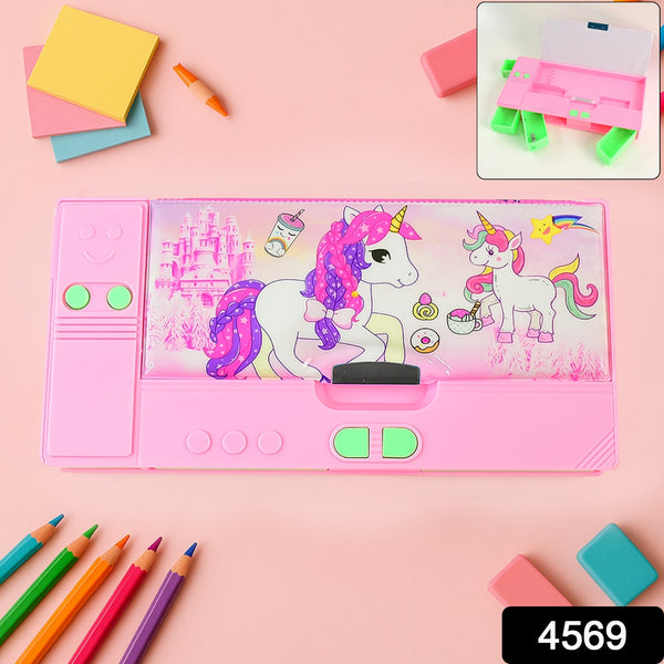 Multi Purpose Gadget Jumbo Pencil Box Compass  Jumbo 2 Side Slot Geometry Box Compass Use School , Traveling & Studio